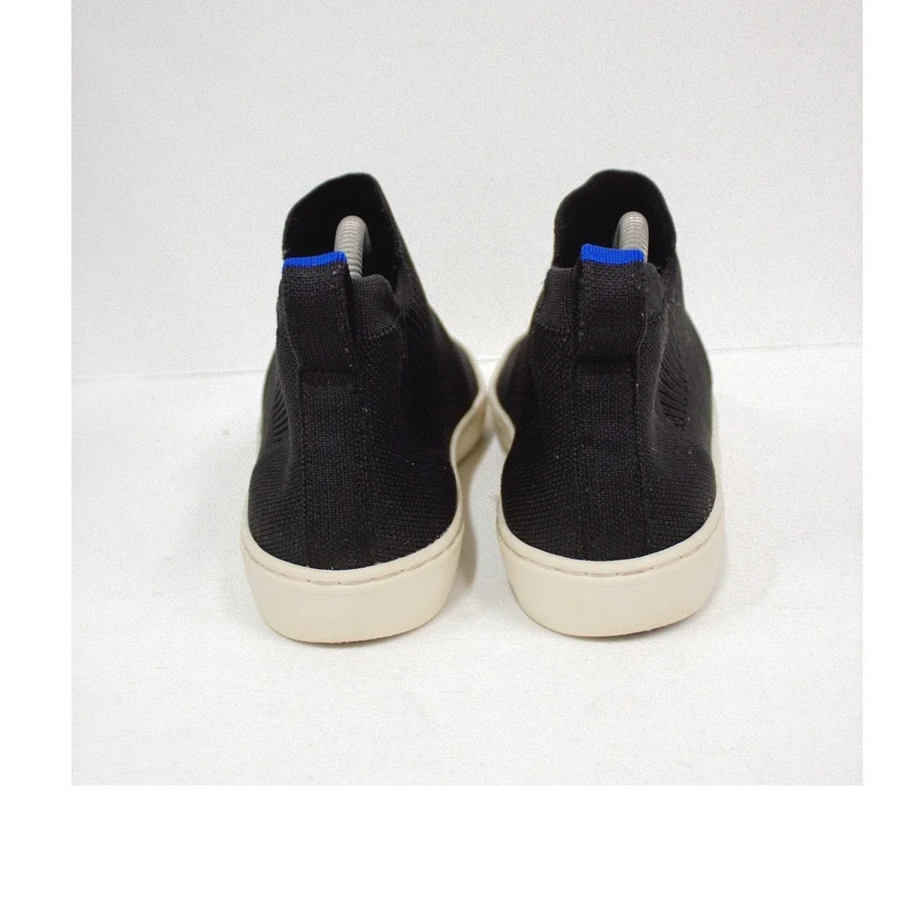 Rothy's The Chelsea Boot Size 8.5 Pull On Casual Sneaker Knit Black Stretch